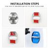 For Toyota 4Pcs Car Door Lock Cover Stainless Steel Protection Accessories GR Yaris Corolla Prius Aqua Vios Mirai Hilux Auris