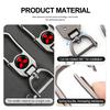 xkhr10 For Mitsubishi Aluminum Alloy Car Styling Keychain Emblems Keyring Key Decoration Ring Outlander Lancer L200 ASX Pajero Grandis