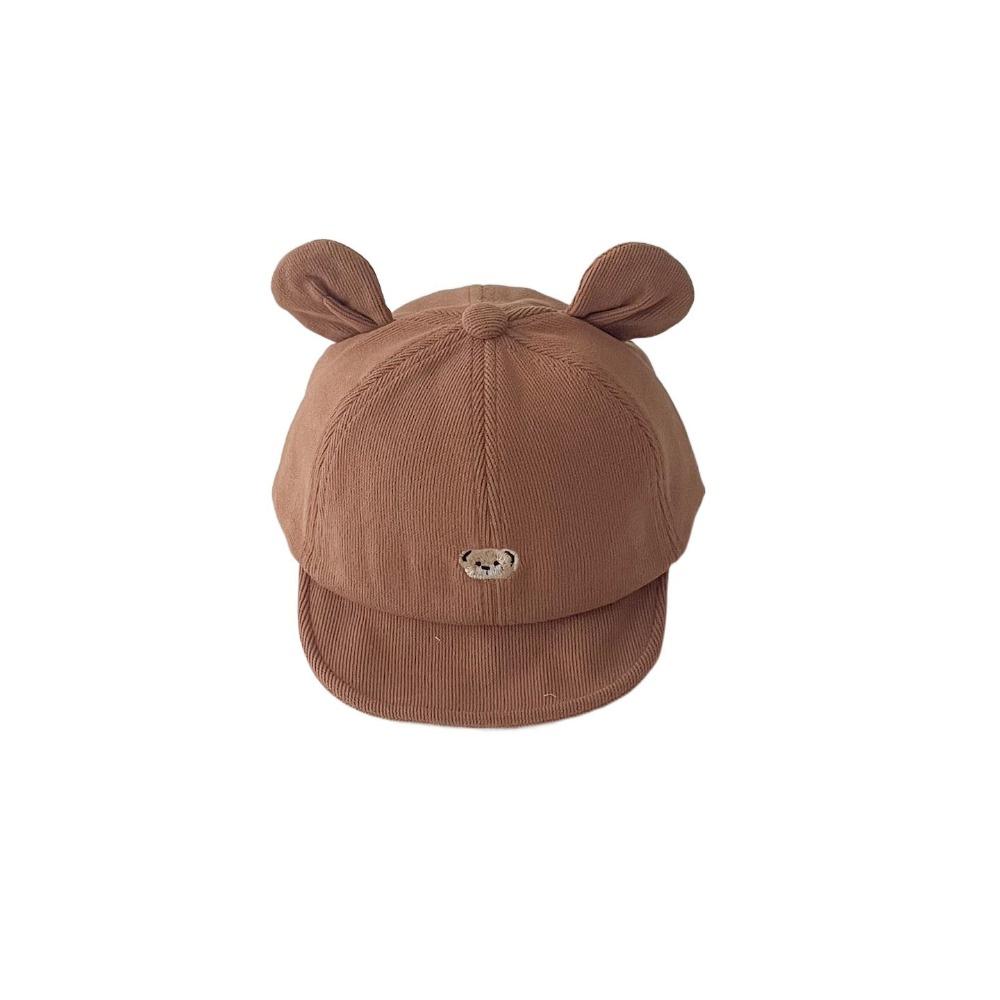 

Cartoon Kids Fisherman s Hat Bear Ear Infant Peaked Cap Warm Baby Sunhat Autumn кофейный