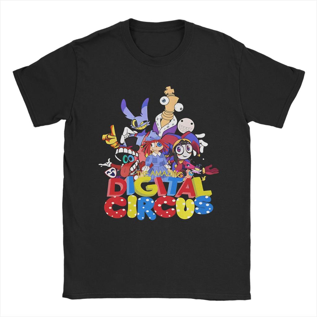 Jax The Amazing Digital Circus T Shirt for Unisex  Cotton Funny TShirt O Neck  T Shirt Short Sleeve Breathable Clothes Graphic
