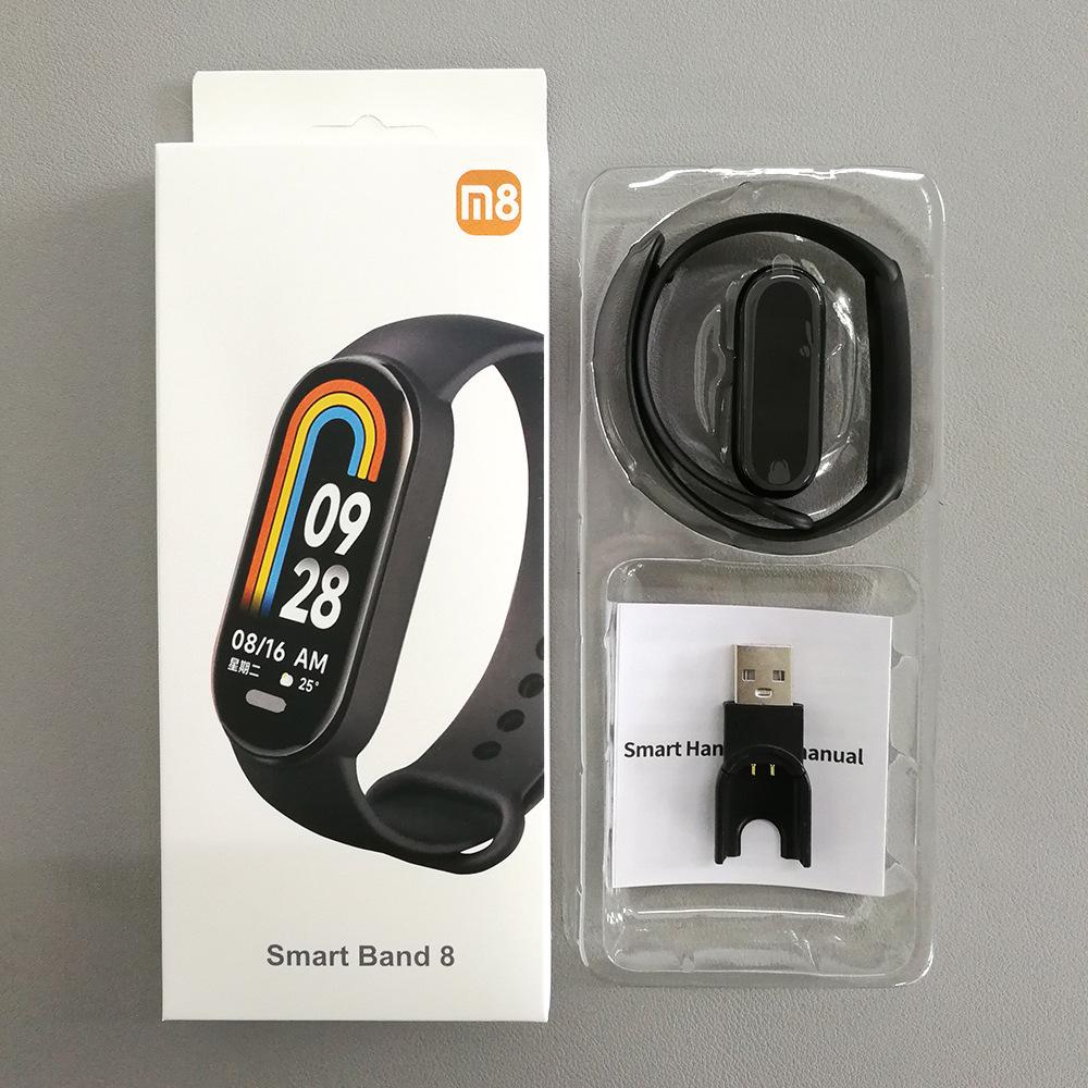 M8 Smart Bracelet: Sport Pedometer, Heart Rate, Blood Pressure & Oxygen Monitor with Bluetooth Connectivity