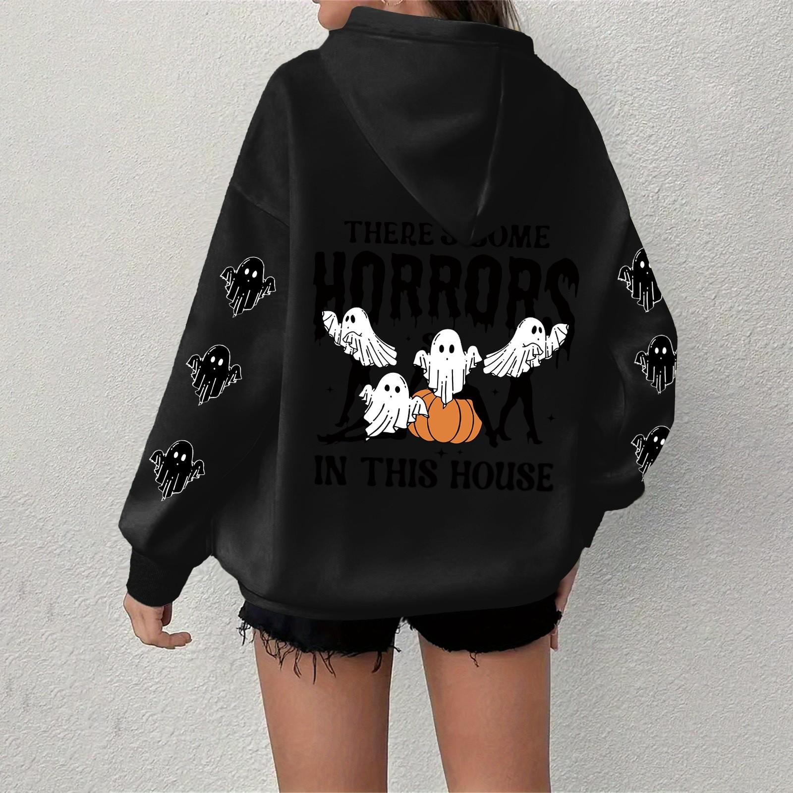 

Женская толстовка, повседневная, с длинным рукавом, топ Atmosphere, свободная, популярная, с круглым вырезом, пуловер, толстовка, топ L чёрный