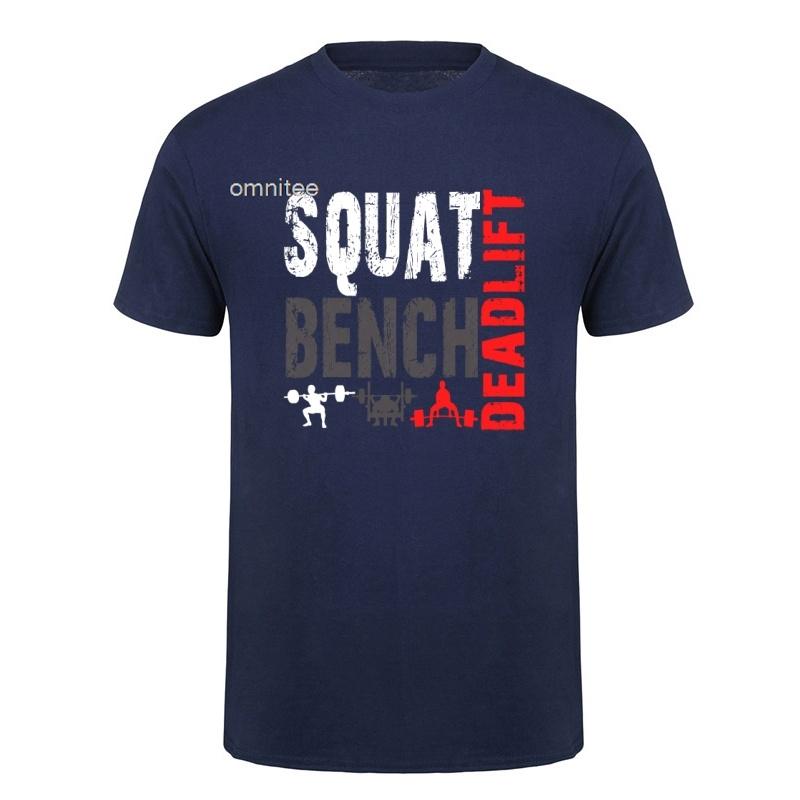 Powerlifting Squat Bench Deadlift Weightlifting T Shirt Oneck Cotton Unisex Summer Casual Tshirts Plus Size Loose Hj112