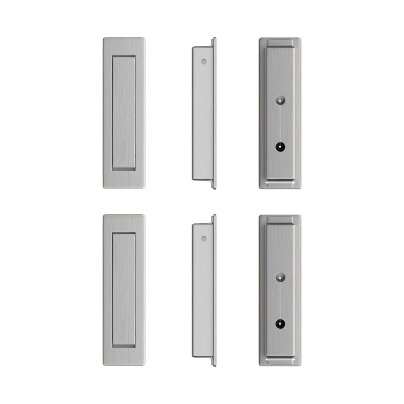 Recessed Cabinet Door Pull Handle Flush Mount Drawer Handle Kitchen Cupboard Sliding Door Handles Furniture Hardware