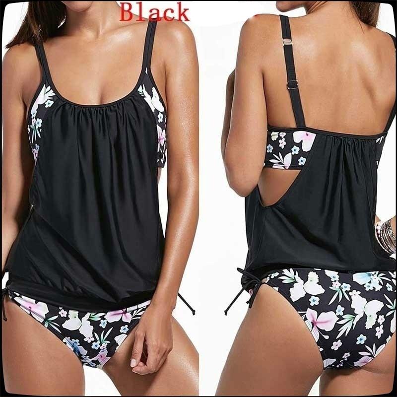 

Женские полоски Выстроенные в линию Double Up Tankini Топ Купальники