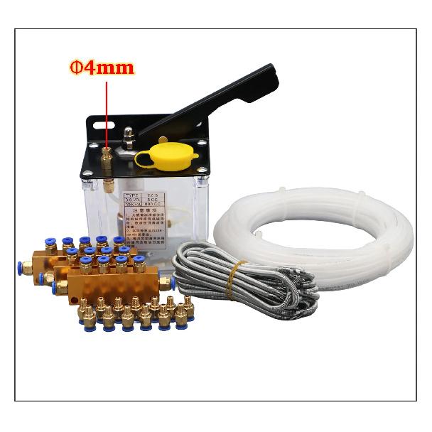 CNC Manual Lubrication Oil Pump Kit Oil Outlet 4mm 6mm TZ-5 Lubrication Pump for CNC Engraving Router