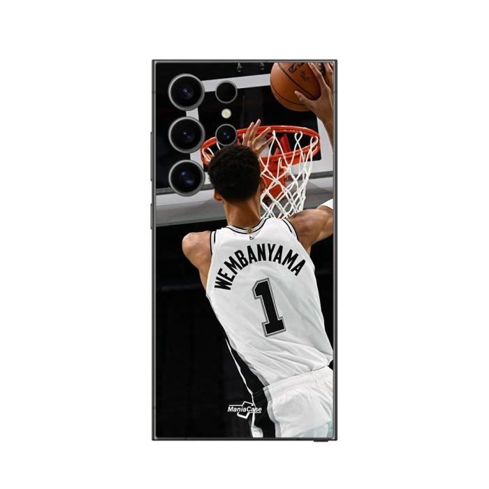 Coque Samsung Galaxy S24 ultra Victor Wembanyama n°1 San Antonio Spurs Dunk Maniacase