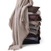 High Quality Tie-dye Crinkle Rayon Hijabs for Women Muslim Stripe Scarf Shawls Plain Ladies Breathable Headband Femme Turban
