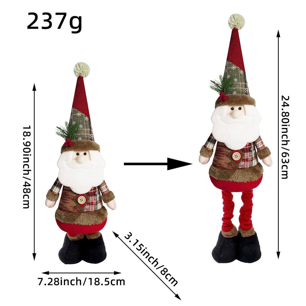 Electric Climbing Santa ClausUp and Down Animated Musical Christmas Figure for Holiday Home Party Xmas Tree Decor