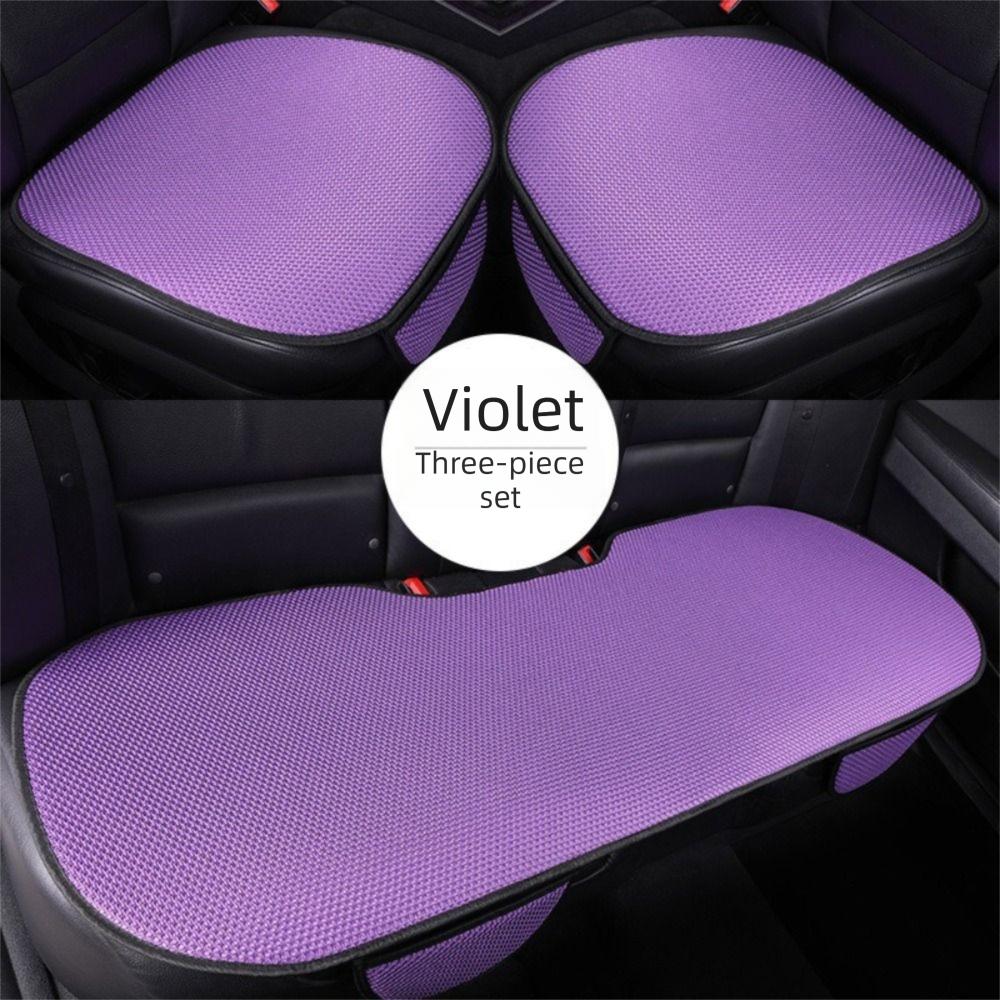 Ice Silk Material Three-Piece Set Cool Breathable Fabric Universal Car Seat Cushion Summer Use