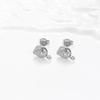 Versatile European & American Heart Pearl Y & U-Shaped Copper Earrings & Ear Cuffs
