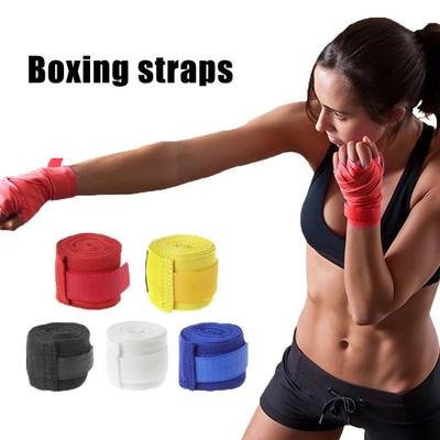 1 Pair Boxing Hand Wraps Inner Gloves 3 Meters Breathable Elasticated Bandages Stretchy Hand Wraps for Muay Thai MMA Kickboxing Karate