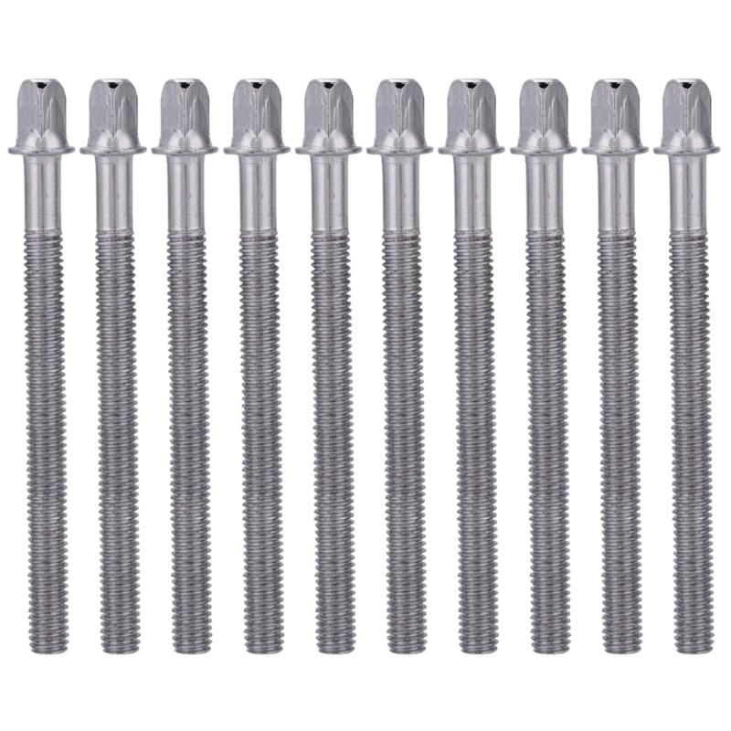 10Pcs Metal Drum Tension Rods Tight Screws Bolts Percussions Drum Repair Parts