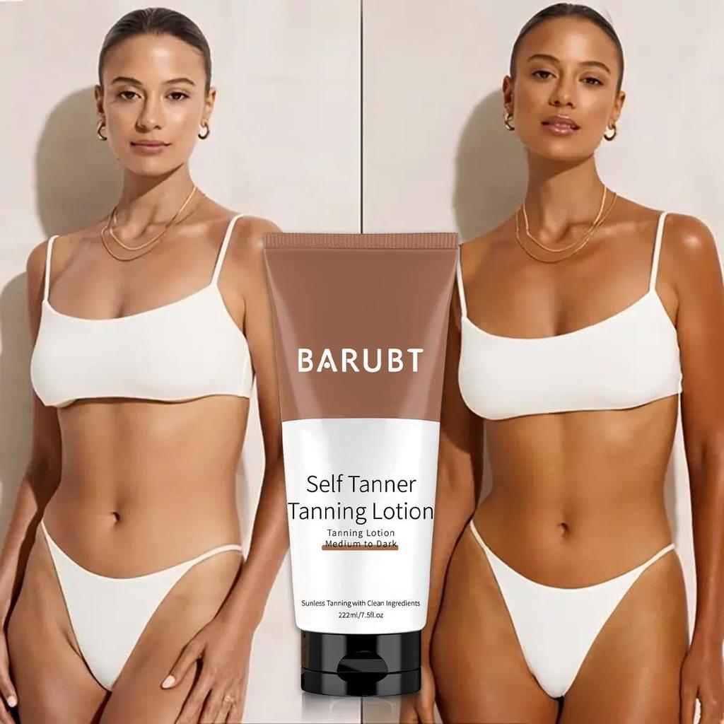 BARUBT Self-Tanning Lotion 222ml - Fast, Long-Lasting Dark Color, Moisturizing & Nourishing