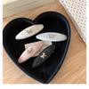 Ballet Style Silver Rhinestone Bow Hair Clips Retro Elegant BB Clip Sweet Girls Bangs Broken Hair Side Hairpin Hair Accessories