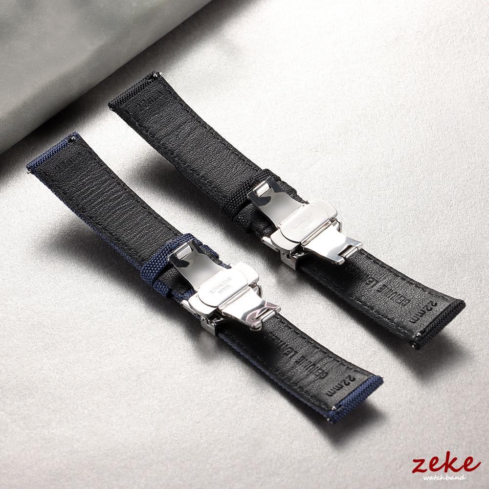 22mm Waterproof Sailcloth Watch Strap for Fossil for Seiko Divers Watches Woven Nylon Watchband Quick Release Sport Wristband