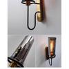 American Retro Industrial LED Wall Lamp Nordic Luxury Glass Crystal Bedside Corridor Mirror Sconces Home Lighting