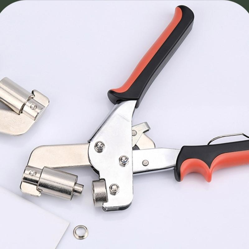 Handheld Hole Punch Pliers Multifunctional Grommet Pliers Practical Hand Press Tool Manual Puncher for Leather Craft