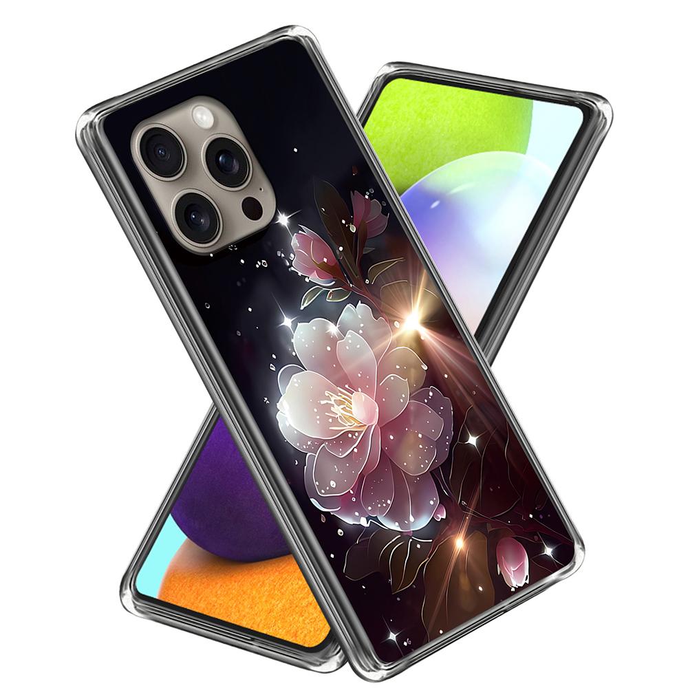 For iPhone 16 Pro Max Case Pattern Printed Shockproof TPU Phone Cover