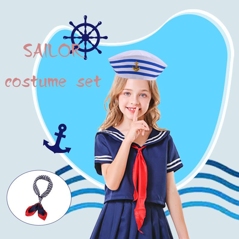 Matrosenhut Cosplay Sommer Sonnenschutz Mit Anker Muster Für Kinder Erwachsene