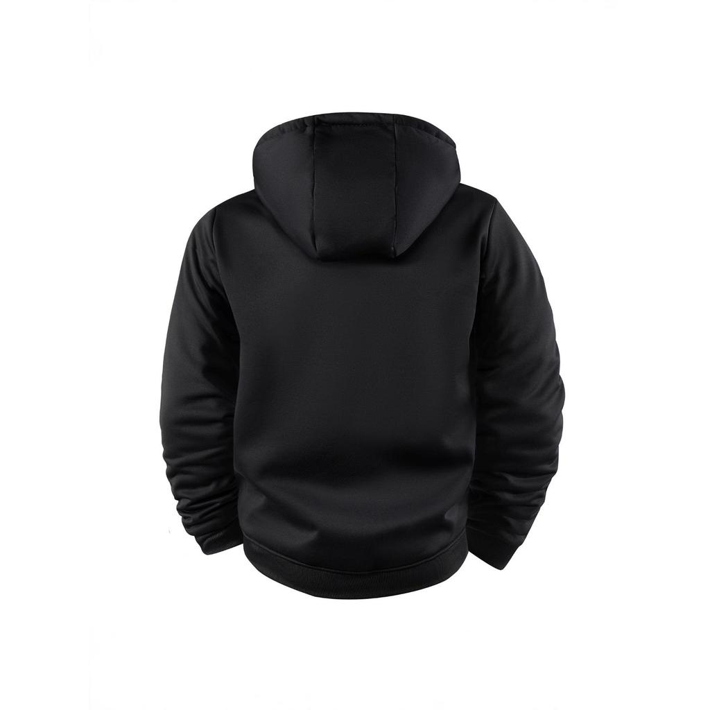2025 Men's Large Hooded Windproof Jacket: Autumn/Winter Outdoor Sports Softshell with Velvet