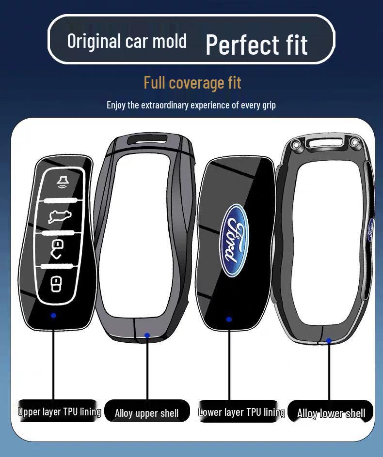 Ford Key Case for Edge, Explorer, New Mondeo, EVOS, Fiesta - Car Buckle Shell