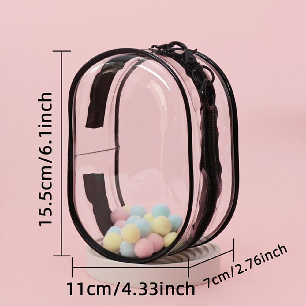 1PC Rubber-Coated Baby Carrier With Cotton Doll Soft Cover, Pvc Dust-Proof Protective Case, Storage Box For Labubu