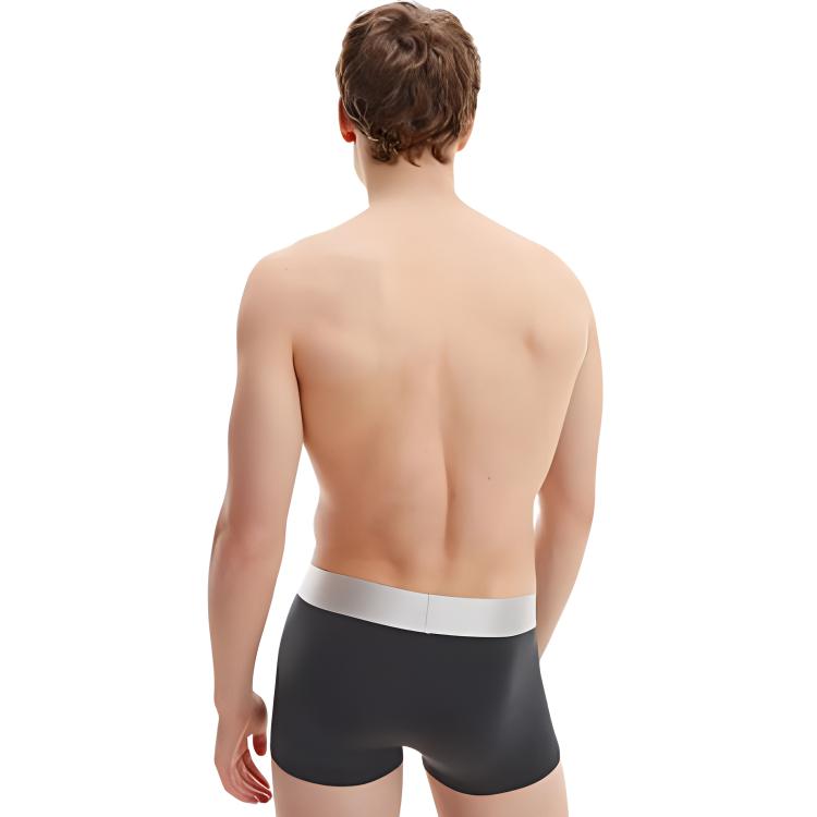 Calvin Klein Low Rise Trunk 3 Pack Comfortable Letter Minimalist Underwear Men Underwear Black 000NB3074A-7V1