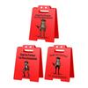 1/2/3Pcs Caution Overstimulated Desk Sign Cowboy Frog Hold On Partner I'm Overstimulated Mini Table Sign Home Office Decoration Coworkers Gag Gift