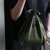 Bolsa Minimalista Aislante para Comida de Lona Viento Industrial Algodón y Cáñamo Japonés Picnic Bento