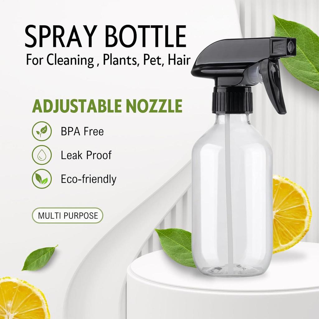 Empty Plastic Spray Bottles 300ml Large Capacity Spray Bottle Sprayer Adjustable Household Sprayer Water Mister Cleaning Tool