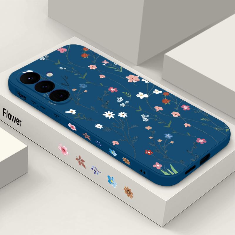 Cartoon Daisies Flowers Case For Samsung Galaxy S26 S25 Ultra S24 S23 S22 Plus S21 FE A15 A16 A17 A35 A36 A54 A55 A56 5G Soft Cover