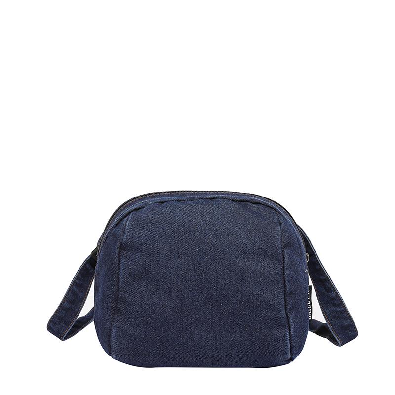 

Джинсовая сумка-ракушка Женская сумка-мессенджер для поездок на работу Большой вместимости темно-синий