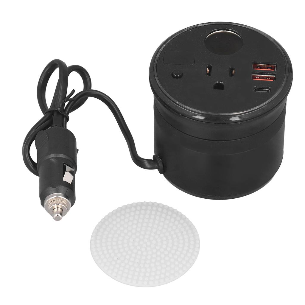 Power Inverter DC 12V To AC 110V Modified Sine Wave Car Plug Adapter Outlet Converter with US Outlet