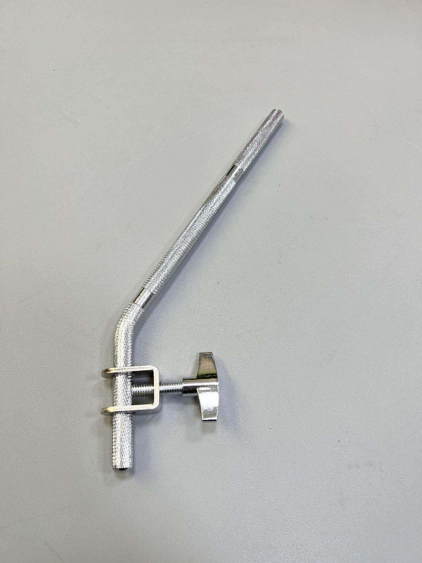 Cowbell Extension Clip & Fixing Lock Stand with Bent Drum Rod New Bent Drum Connecting Rod with Fixing Lock серебряный