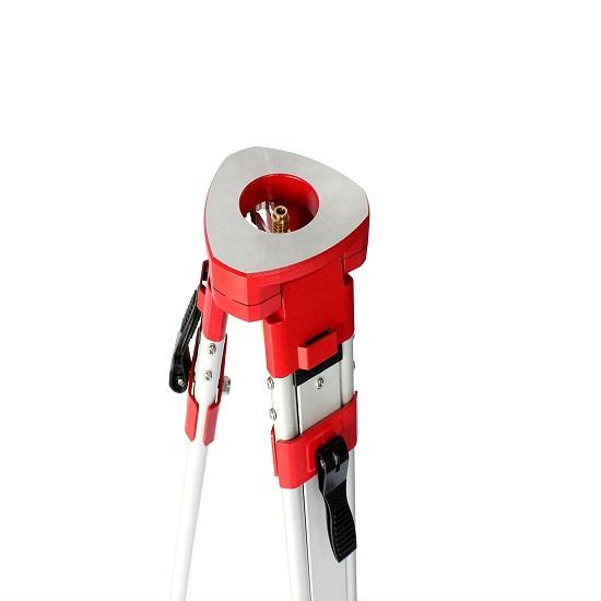 Surveying Tripod, Aluminium Survey Tripod Threaded Flat Head Quick Clamp for Auto Level Theodolite Style AT20