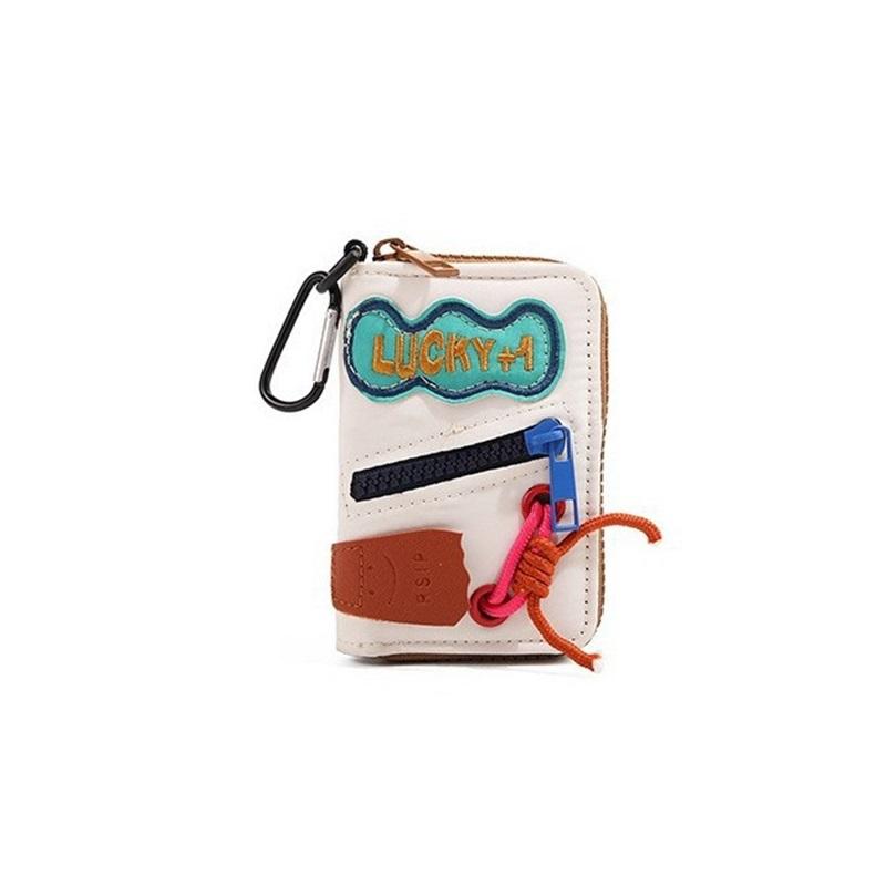New INS style Korean style short zipper multi-card slot wallet cute girly niche design card holder