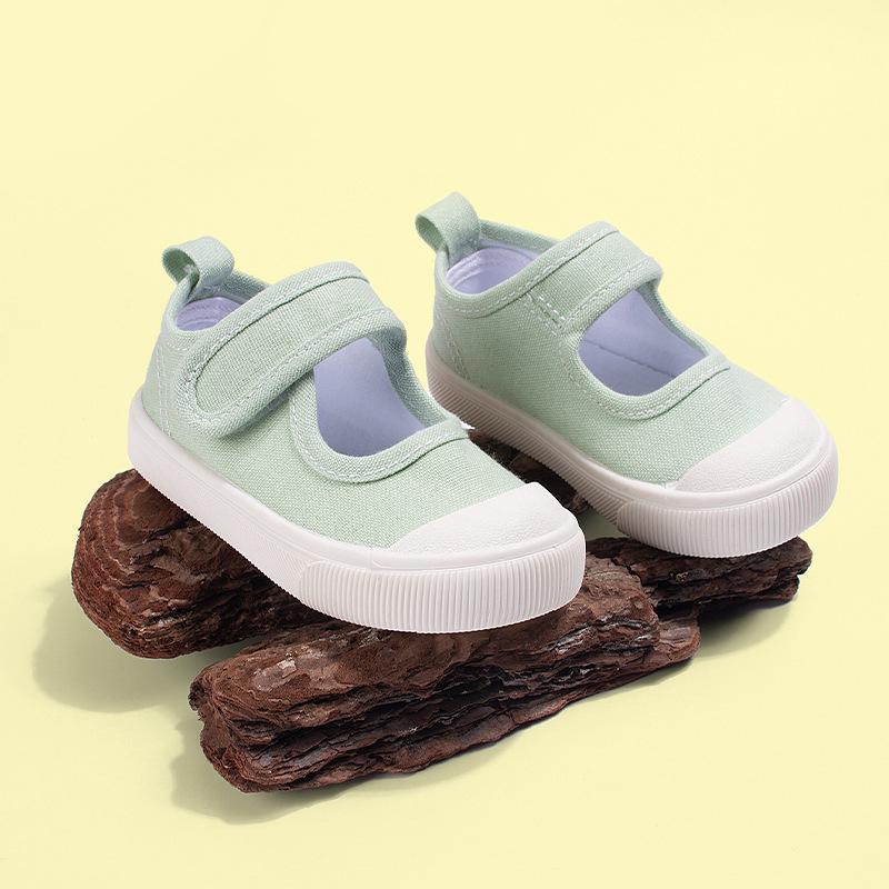 

Girls Canvas Shoes with Soft Soles and Flat Heels, Suitable for Casual Wear. 22 світло-зелений колір
