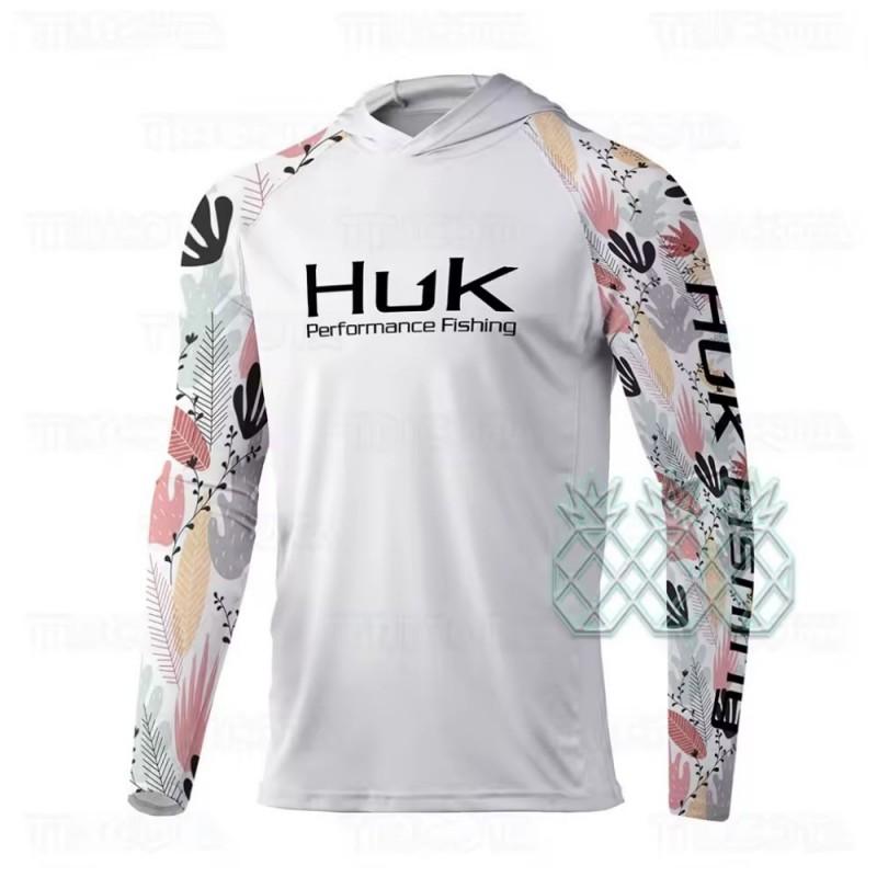 Mens Long Sleeve UPF 50 Quick Dry Hooded Fishing Shirt Outdoor Sports Cycling Travel Summer