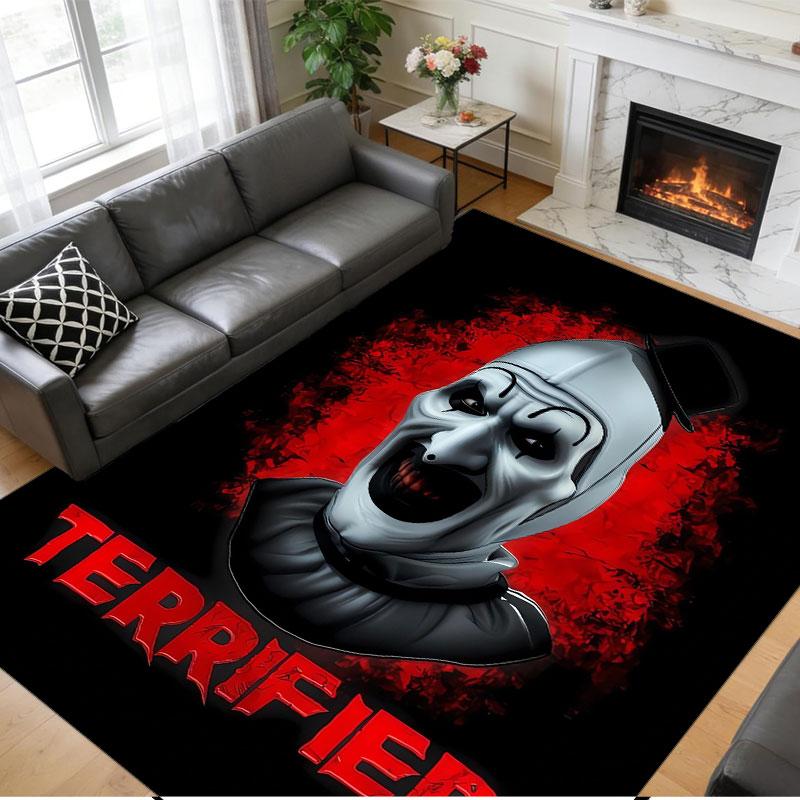 Crystal Velvet Rug Soft Non Slip Indoor Floor Mat Home DecorTerrifier Art the Clown