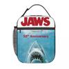 Jaws 50th Anniversary Logo Insulated Lunch Bag for Kids School Cooler Thermal Food Box Tote Leakproof Lunch Boxes Container