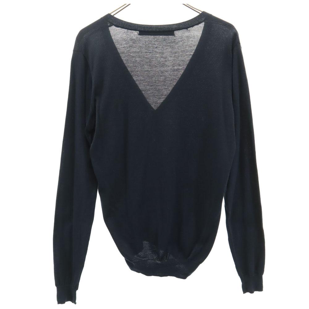 JOHN LAWRENCE SULLIVAN Long sleeve knit cardigan M dark blue Women Used