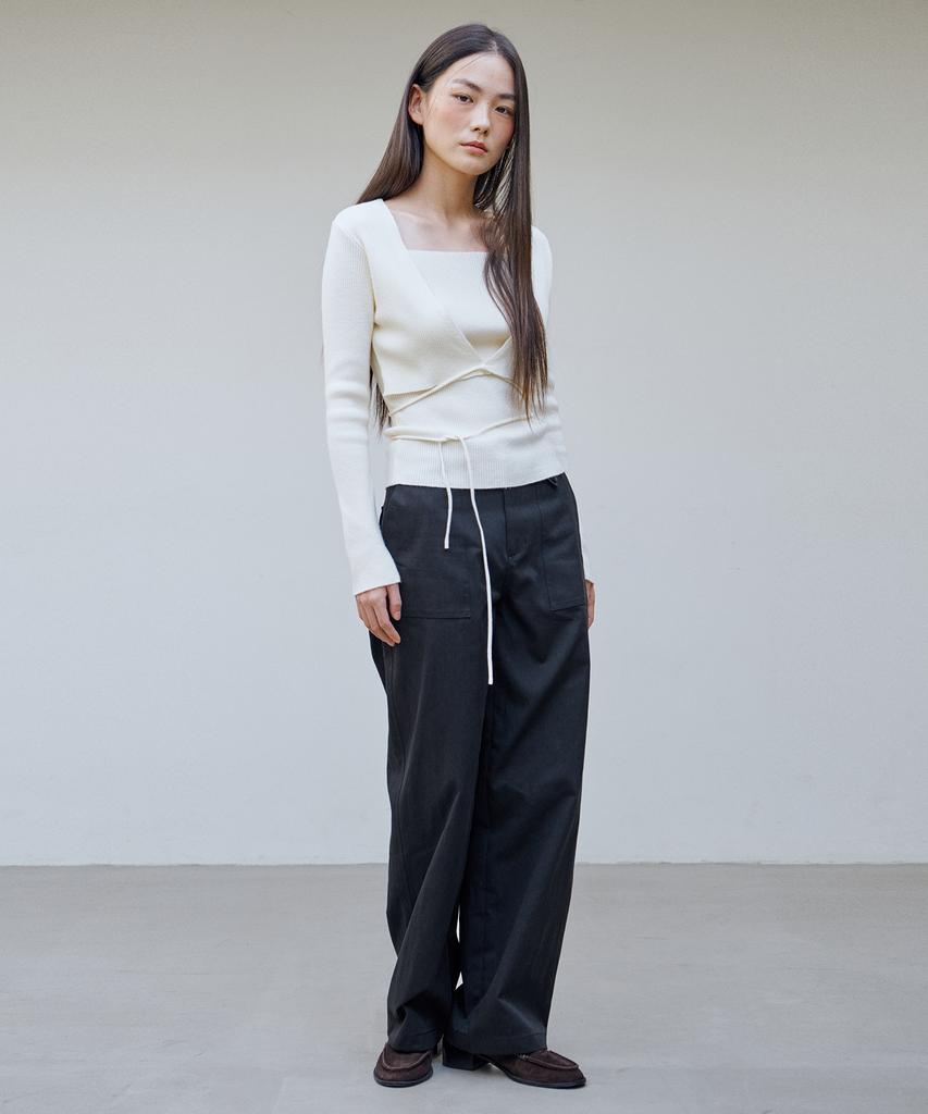 AHWE Soft Wrap Rib Knit_Ivory