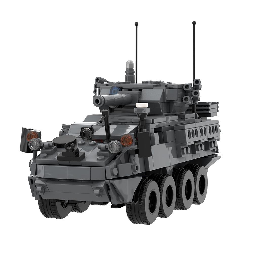Non-Toxic Gobricks Moc Mrap Military Vehicle Car Serie Bricks Mine Resistant 4X4 Rg-33L Rg-31 M142 M1296 Crows Building Blocks Toy Car