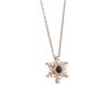 Snowflake Projection Necklace with Diamond Pendant - 100 Languages, Perfect for Mother's or Valentine's Day