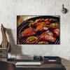 1pcs Wall Posters Decoration Restaurant Theme Decorative Painting Canvas Posters Wall Art Pictures Home Decoration Gift