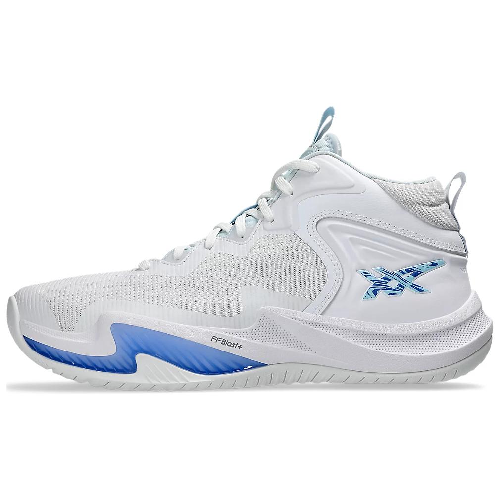 Asics Nova Surge 3 Comfortable Mid-Top Basketball Shoes Men Sneaker White 1061A048-100