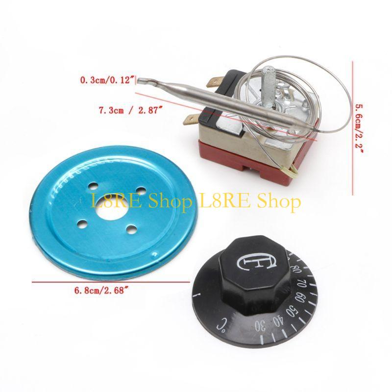 L8RE 250V 16A Temperature Controller 30-110 Celsius Thermostat Knob Capillary Switch