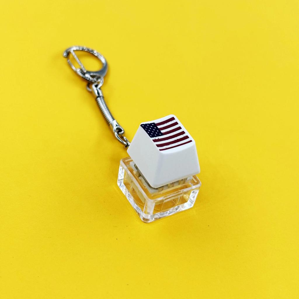 Keyboard Key Toy Party Stress Relief DIY Fidget Button Keycap Fidget Keychain Keyboard Keychain Toys Finger Keyboard