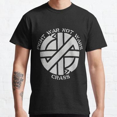 Crass - Fight War Not Wars Music Concert Politics Movie Film Funny T Shirt